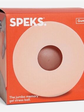 Jumbo speks Memory Gel Stress Ball - Peachy Pink